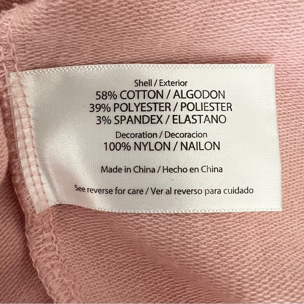 WILDFOX Coffee & Sunshine Pullover Lightweight Sweatshirt Pink M - Picture 5 of 6